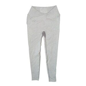 Nux Crossover Waist Athletic Leggings Butt Scrunch Yoga Pants Sz Small Womens He